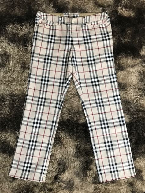 burberry checkered pants